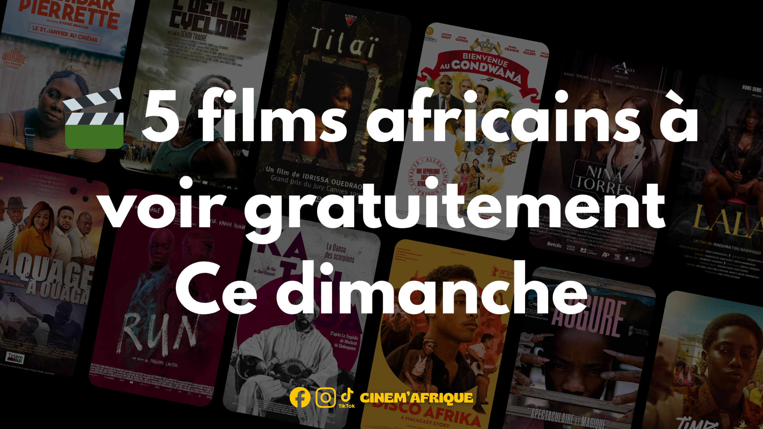 🎬 5 films africains à voir gratuitement ce dimanche